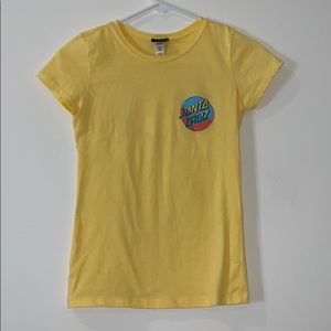 YELLOW KIDS SANTA CRUZ T-SHIRT